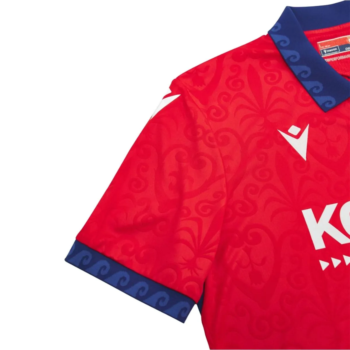 Camiseta CA Osasuna barata 2026/27 primera equipación (detalle del escudo)